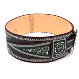 Federkiel-Fatsche mit Initialen JH, Marienmonogramm & IHS