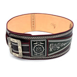 Federkiel-Fatsche mit Initialen JH, Marienmonogramm & IHS