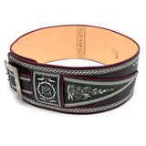 Federkiel-Fatsche mit Initialen JH, Marienmonogramm & IHS
