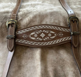 Handgefertigte Hosenträger mit klassischem Blumenmotiv