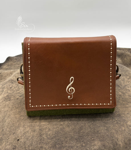 Exklusive Dirndl-Handtasche mit Notenschlüssel