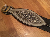 Individueller Federkielranzen mit Blumenmotiv & Initialen