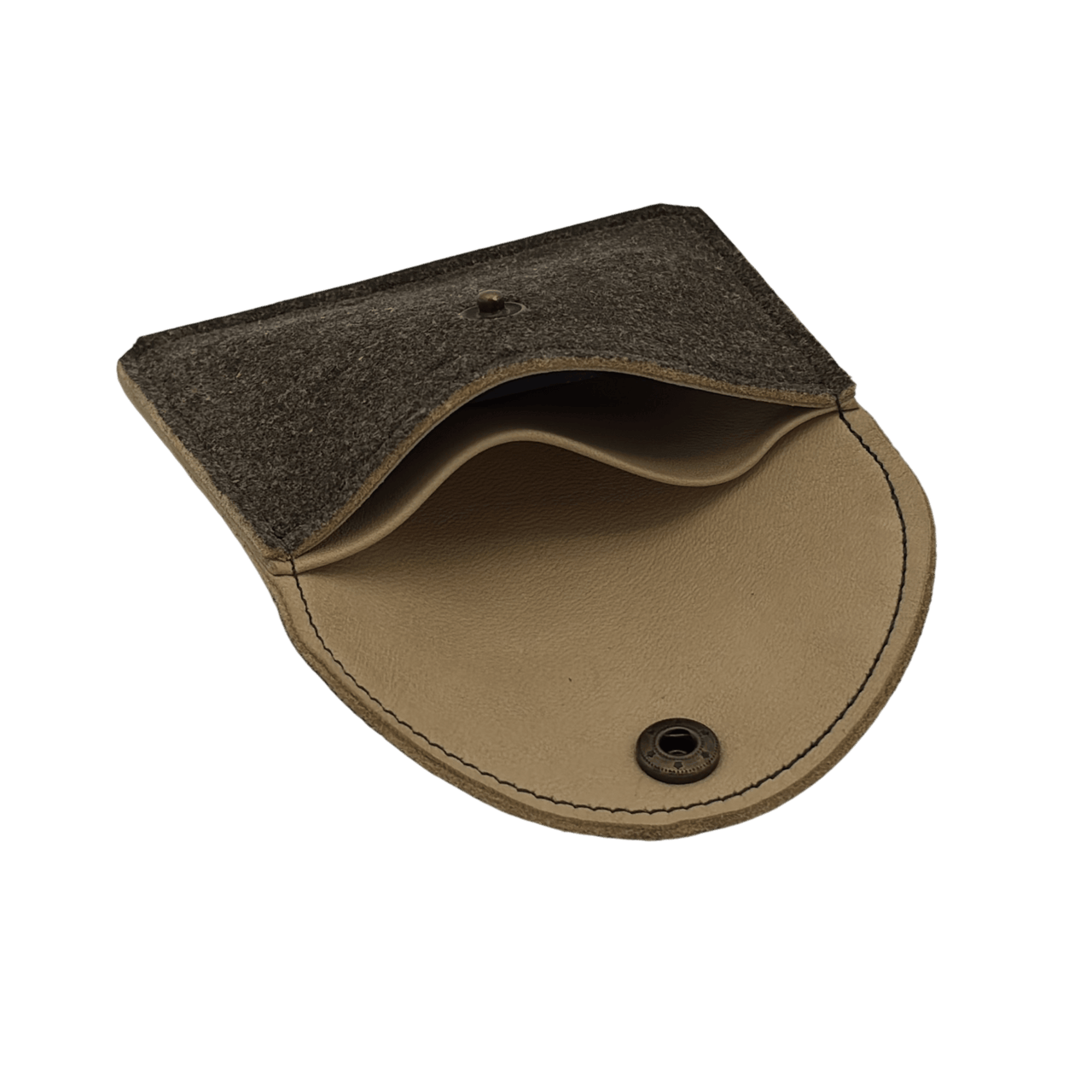 Kleine Hirschleder-Geldtasche für Lederhose, Wandern, Radfahren und unterwegs mit Karten und Bargeld.